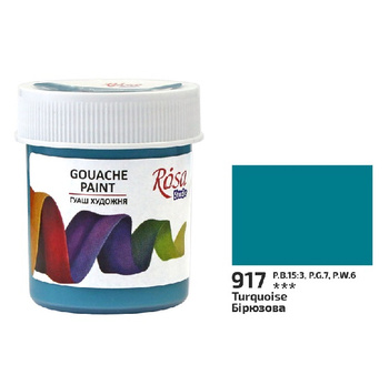 Rosa Studio Farba Gwaszowa Turquoise 917 40 Ml