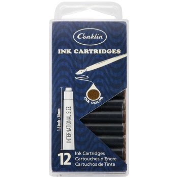 Conklin Naboje Do Pióra Brązowe 12 Szt. Ck70073