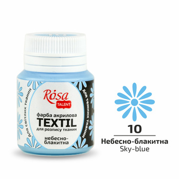 Rosa Talent Farba Do Tkanin Sky-Blue 10 20 Ml