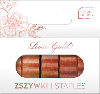 Interdruk Zszywki 24/6 Rose Gold