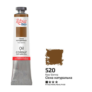 Rosa Studio Farba Olejna Raw Sienna 520 45 Ml