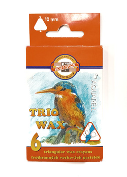 Koh-i-noor Kredki Trio Wax Jumbo Akwarelowe 8251/2 6 Kol. 10 Mm