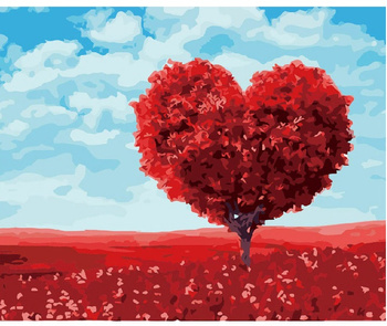 Malowanie Po Numerach Podobrazie 40x50 Cm Niki4 Serce