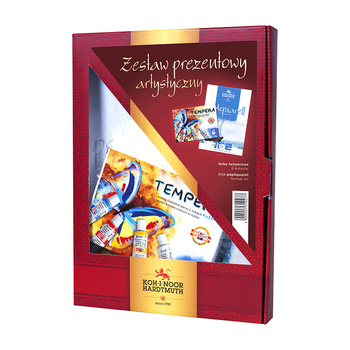 Koh-I-Noor Zestaw Do Malowania Farby Tempery 162547 + Blok (5)