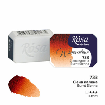 Rosa Gallery Farba Akwarelowa Burnt Sienna 733 2,5 Ml