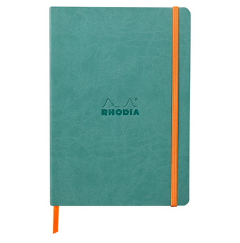 Rhodia Notes A5 90g 80k Miękka Oprawa Linia Aqua