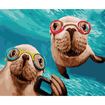 Malowanie Po Numerach Podobrazie 40x50 Cm Niki4 Foki