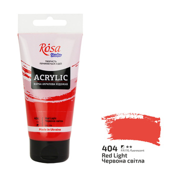 Rosa Studio Farba Akrylowa Red Light 404 75 Ml