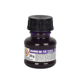 Koh-i-noor Tusz Kreślarski 1417006 Fioletowy 20 G.