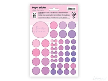 Meshu Naklejki Papierowe 12x18cm 47szt. Beauty Planner Pink