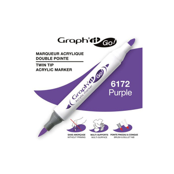 Graph'it Go! Marker Akrylowy Dwustronny Purple 6172