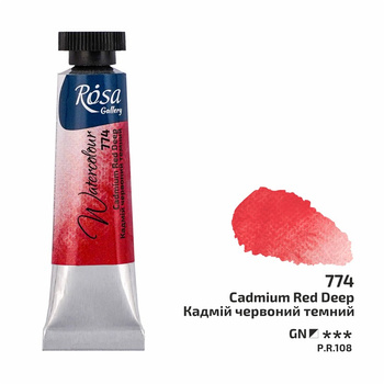 Rosa Gallery Farba  Akwarelowa  Cadmium Red Deep 774 10 Ml Tuba