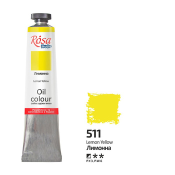Rosa Studio Farba Olejna Lemon Yellow 511 45 Ml