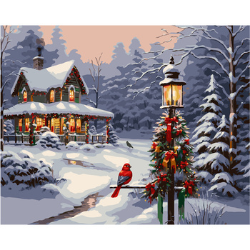 Malowanie Po Numerach Podobrazie 40x50 Cm Niki4 Zima