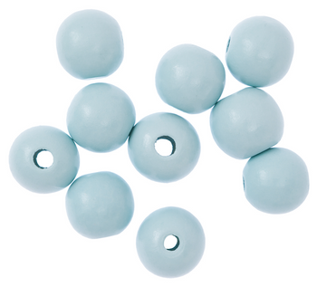 Dp Craft Koraliki Kulki Drewniane Jasnoniebieskie 25 Mm 10 Szt.