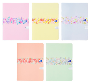 OXFORD ZESZYT A5 32K. KRATKA 90G FLOWERS