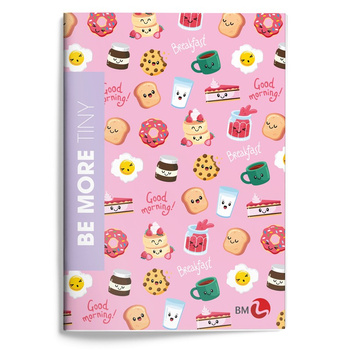 BE MORE ZESZYT A4 TINY KRATKA 72 STRONY 100 G.