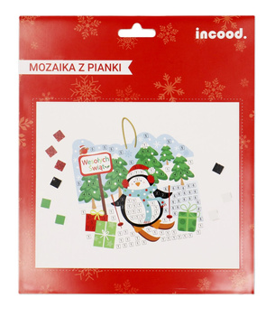 Incood Mozaika Z Pianki Świąteczna - Pingwin
