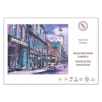 Pa Blok Do Grafiki I Akwareli A4 300g 12a Dawny Rybnik 5014