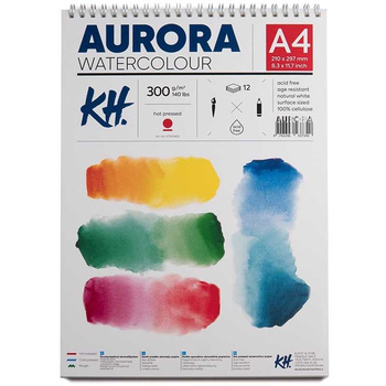 Aurora Blok Do Akwareli A4 300g 12a Spirala Hot Pressed 377003400