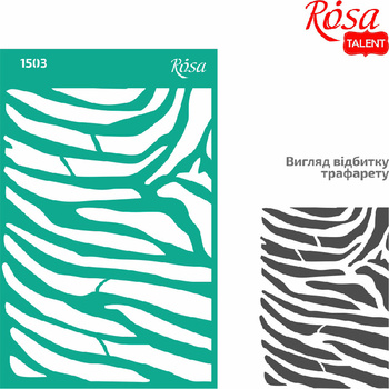 Rosa Talent Szablon Samoprzylepny Wielokrotnego Użytku, Nr 1503, 13x20 Cm - Motyw Zwierzęcy