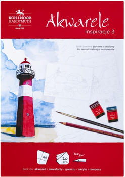 Koh-i-noor Blok Inspiracje3 - Akwarele A4, 20 Ark. 320 G.