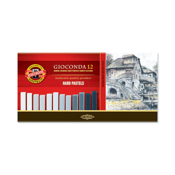 Koh-i-noor Pastele Twarde 8122/Gy Odcienie Szare Op. 12 Szt.