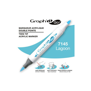Graph'it Go! Marker Akrylowy Dwustronny Lagoon 7145