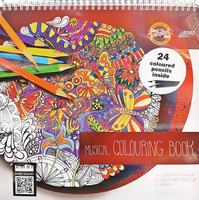 Koh-I-Noor Kolorowanka Muzyczna + Kredki 24 kol. Polycolor 9958/4