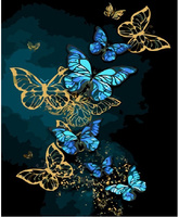 Malowanie Po Numerach Podobrazie 40x50 Cm Niki4 Motyle