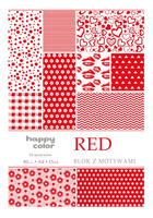 Happy Color Blok z Motywami Red A4 15 ark. 80g