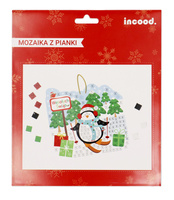 Incood Mozaika Z Pianki Świąteczna - Pingwin