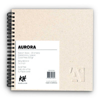 Aurora Szkicownik Na Spirali 18x18cm 20ark. 300g 100% Cold Pressed Średnioziarnisty 3763sg198