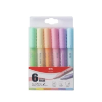 M&G Markery Akrylowe Pastelowe 6kol Set1 1-2mm