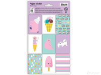 Meshu Naklejki Papierowe 12x21cm 9szt. Purple Mood