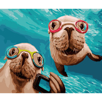 Malowanie Po Numerach Podobrazie 40x50 Cm Niki4 Foki