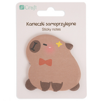 Dp Craft Karteczki Samoprzylepne 6,2x6 Cm 30 K. Kapibara Muszka