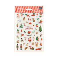 Interdruk Naklejki Puffy Christmas 50szt.
