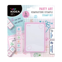Kidea Stemple Party Art 6 Szt. + Notes
