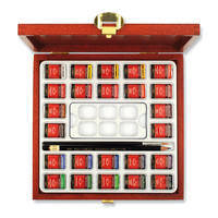 Koh-i-noor Farby Akwarelowe Mondeluz 01636/5 8 G. 24 Kol. Kaseta Drewniana