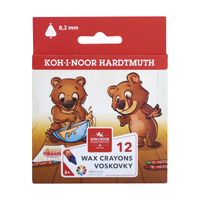 Koh-i-noor Kredki Trio Wax 8272/10 12 Kol. 8,2 Mm