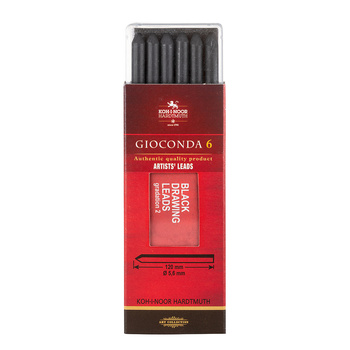 Koh-I-Noor Wkład 4345/2 Czarny Pastel 5,6 Mm