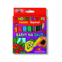 Koh-i-noor Farby Witrażowe 9738 5 Kol.+ 2 Kontury 10,5 Ml