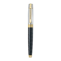 Sheaffer Pióro Kulkowe 300 Czarny Mat Z Wzorem Skuwka Chrom Pozłacane 9347