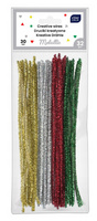 Interdruk Druciki Kreatywne 30cm 32szt Metallic