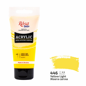Rosa Studio Farba Akrylowa Yellow Light 446 75 Ml