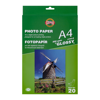 Koh-I-Noor Papier Foto A4 20 Ark. 9757L200 Gloss 200 G