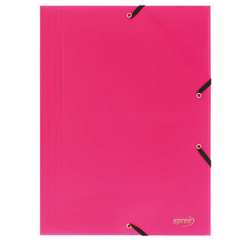 Spree Teczka z Gumką A4 PP Różowa