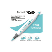 Graph'it Go! Marker Akrylowy Dwustronny Turquoise 7240