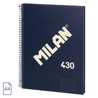 Milan Kołonotes A4 80k. Kratka Niebieski